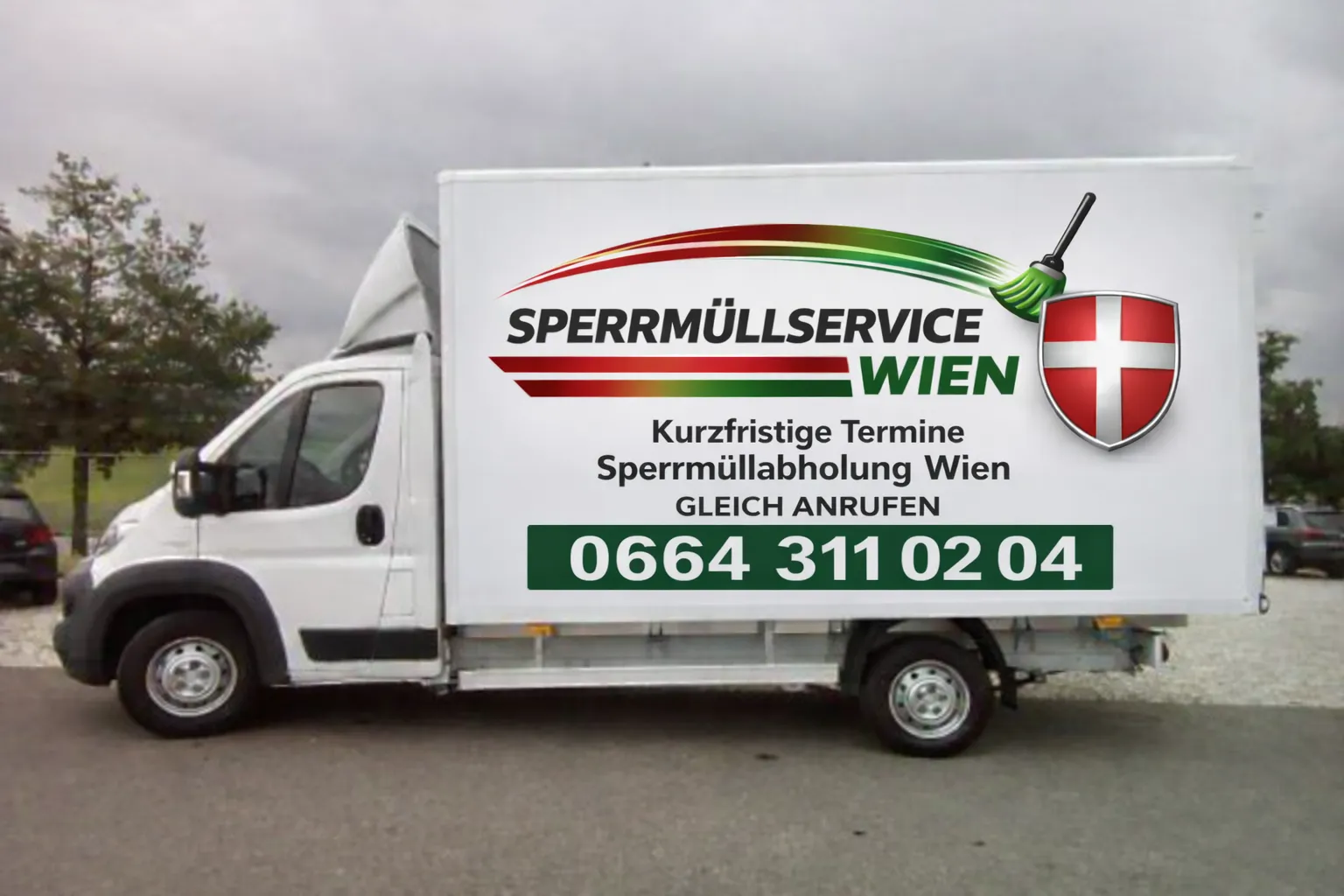 LKW des Sperrmüllservice Wien