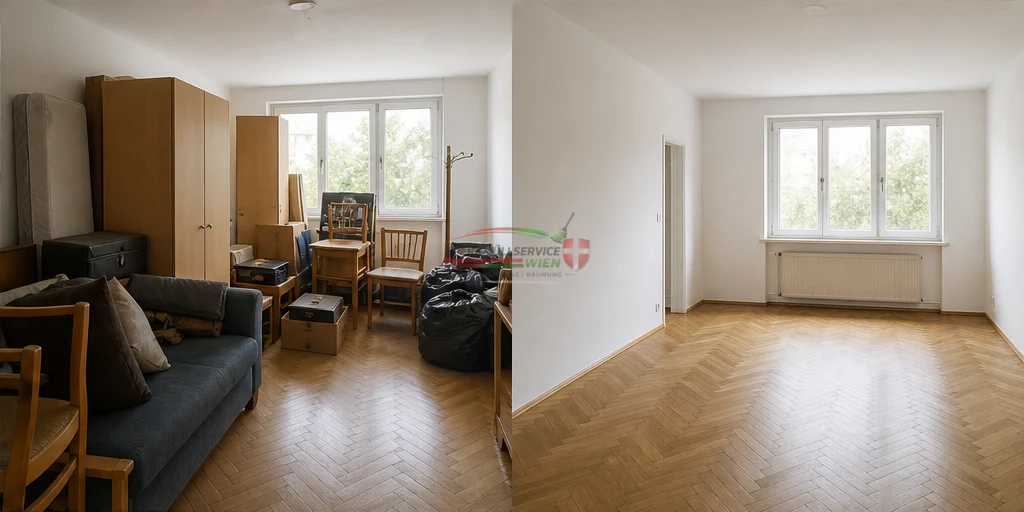 Hausentrümpelung in Wien – vorher und nachher