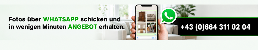 Fotos über WhatsApp senden und in wenigen Minuten ein Angebot erhalten – 0664 311 02 04